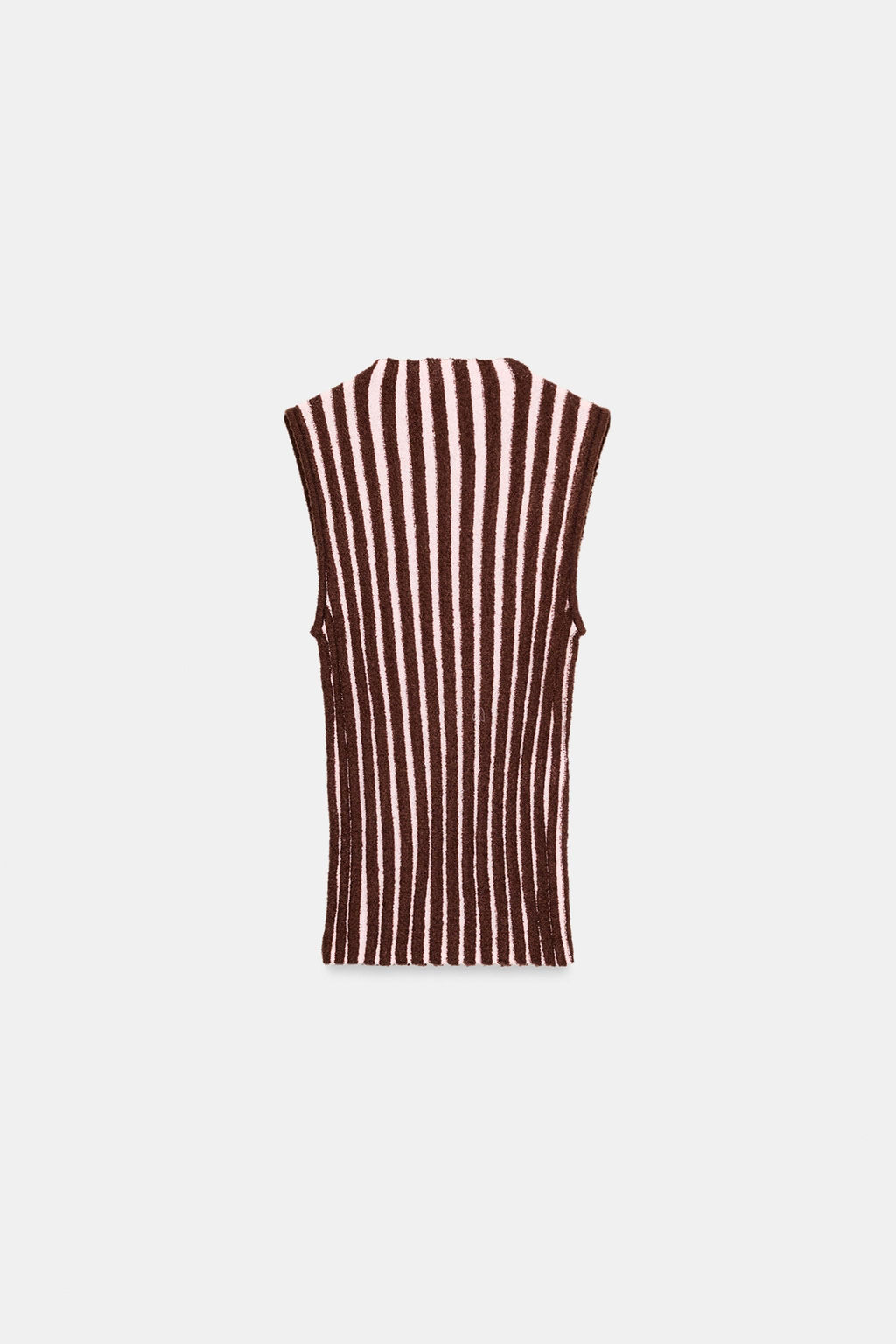 TEXTURED STRIPED SLEEVELESS TOP - Zara фото 6
