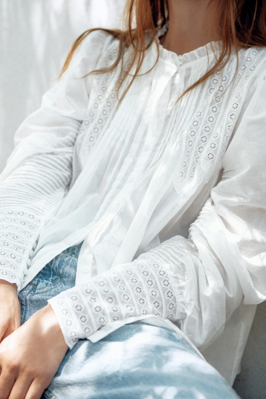 CAMISA ROM?NTICA ZW COLLECTION / Blanco