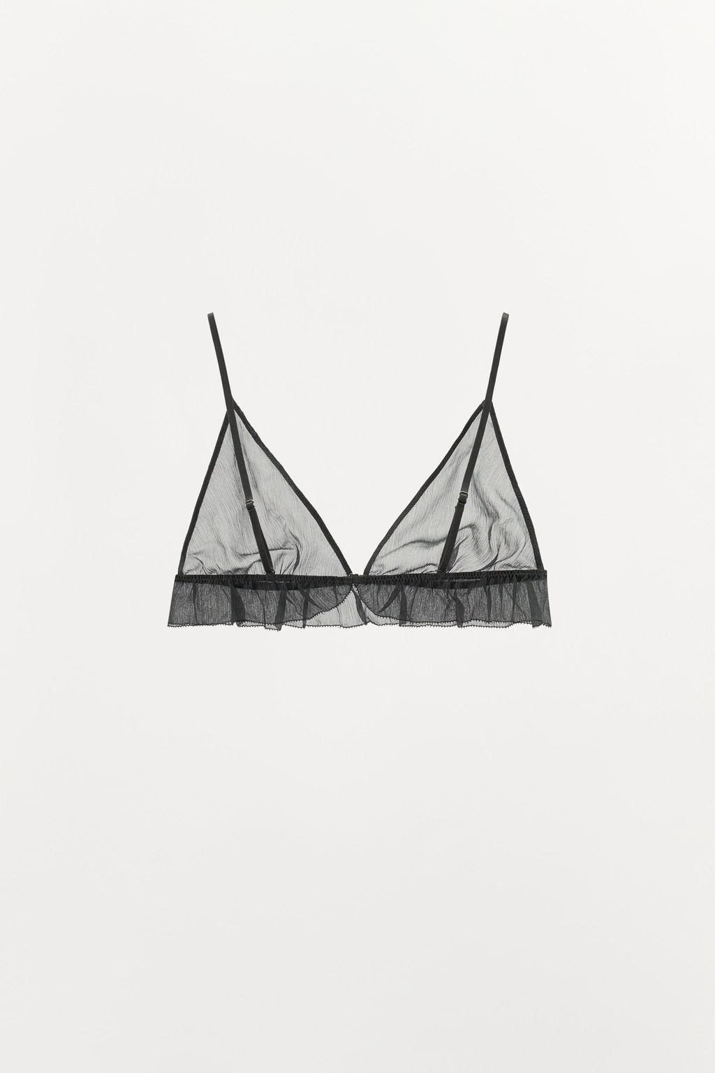 100% SILK TRIANGLE BRALETTE - Zara фото 4