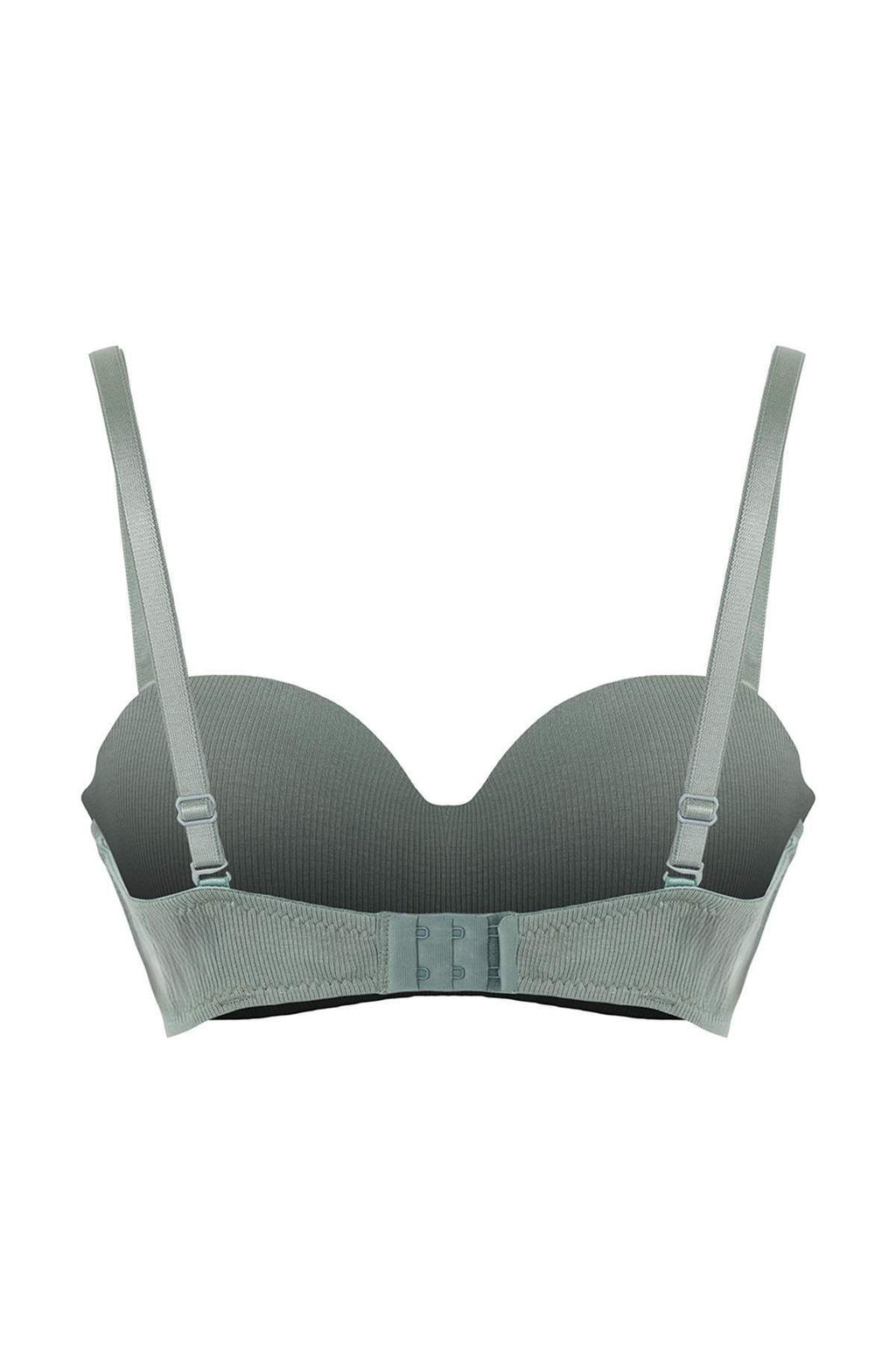 Siyah-Yesil 2li Kaskorse Balenli Duz Sabit Kap Balconette Sutyen THMAW26SU00006 - Trendyolmilla фото 11