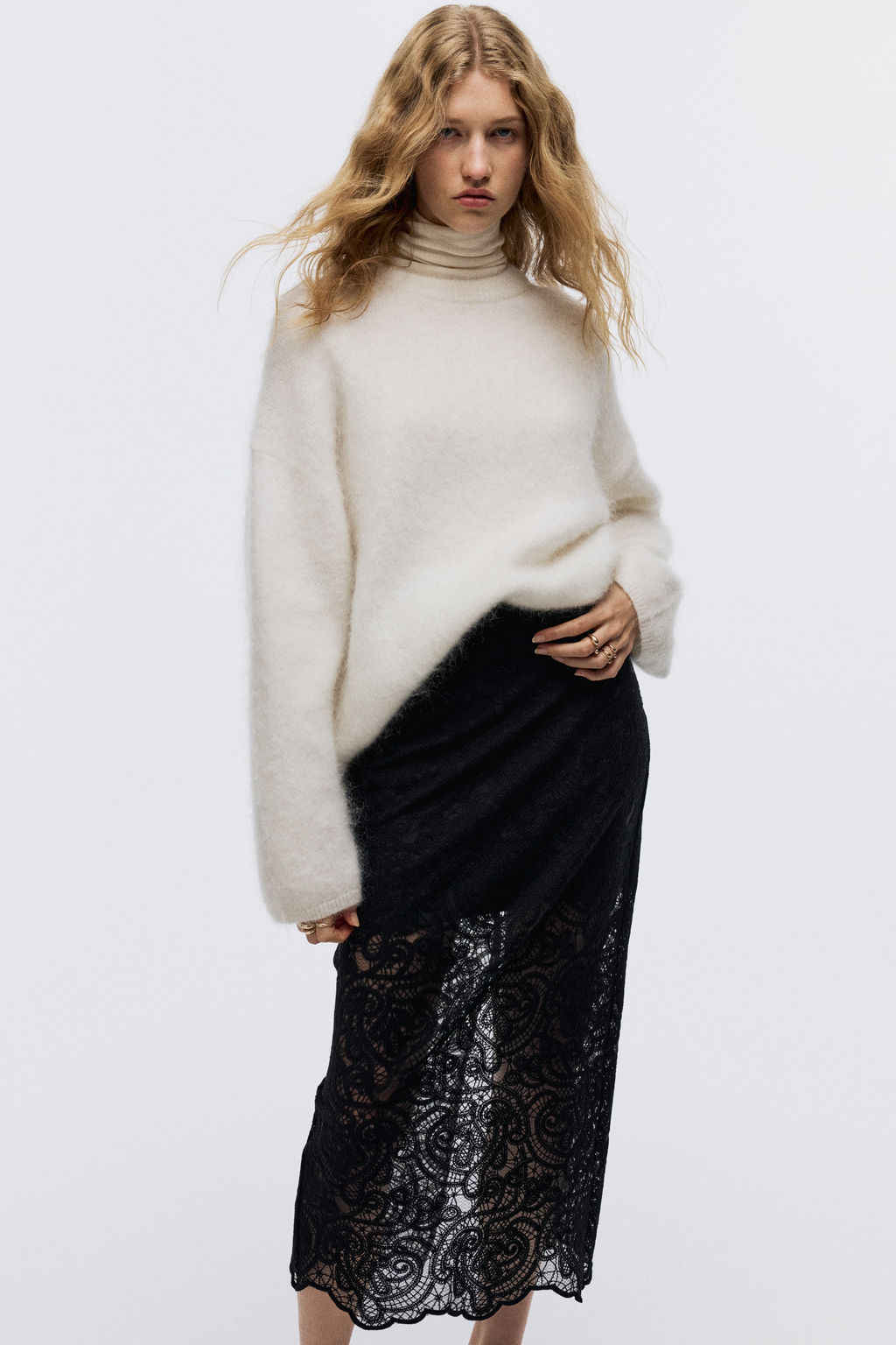 Falda de tubo en encaje - H&m фото 6