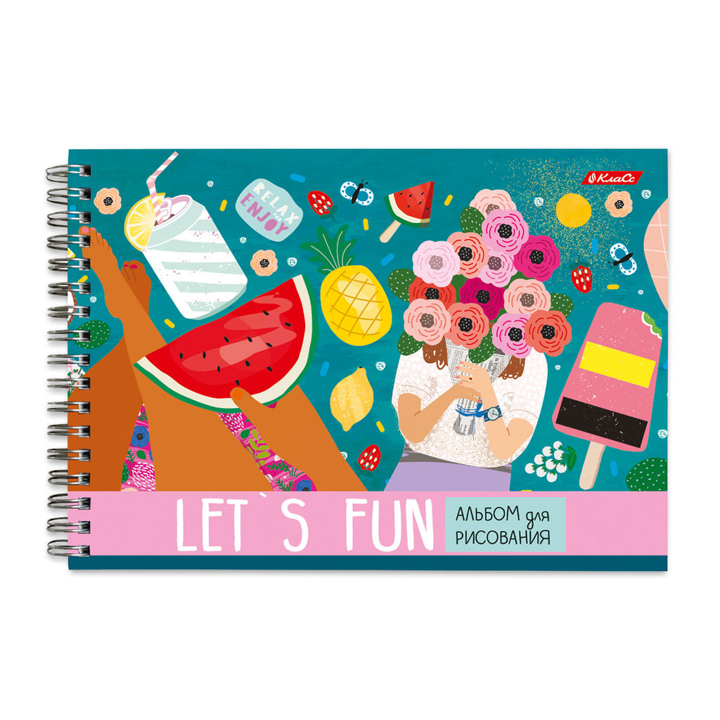 Светоч 48АЛГР4_2_3_9 Альбом для рисования, матовая ламинация, 100 г/м2 A4 29 х 20.5 см 48 л. 4 шт. на гребне 000277 Дивный мир