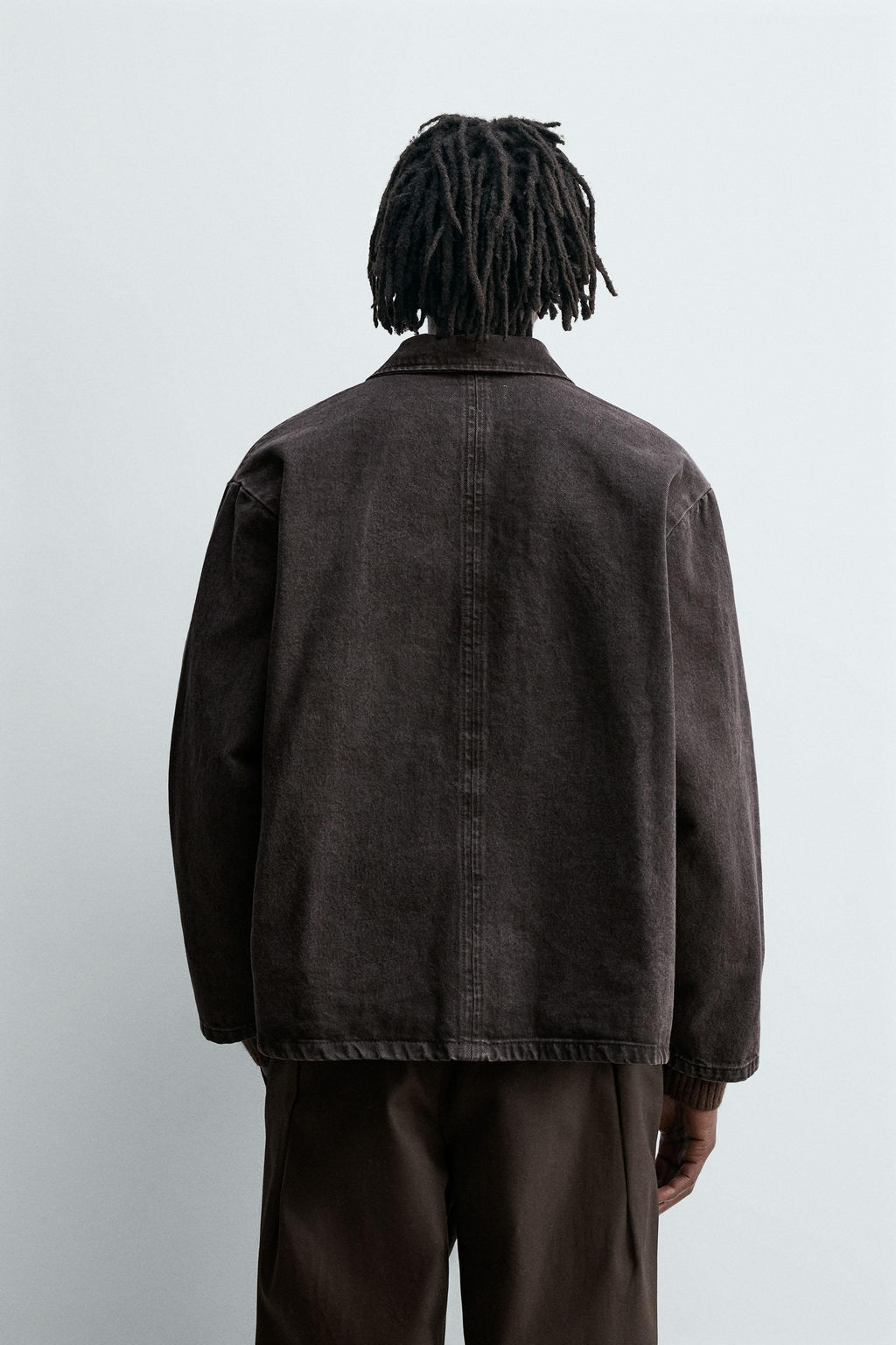 BOXY FIT DENIM OVERSHIRT - Zara фото 3