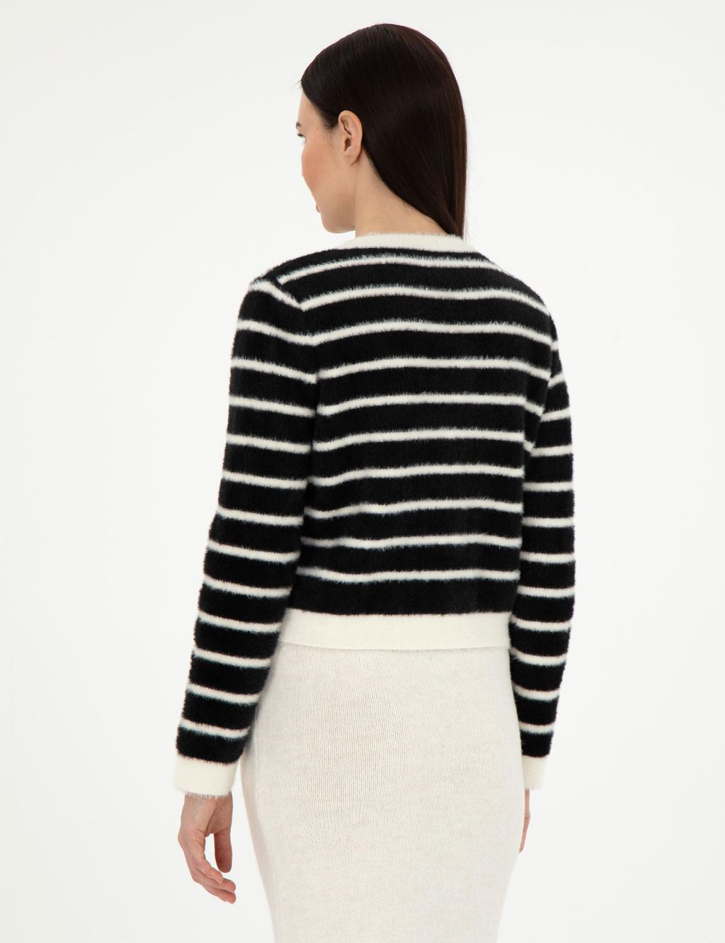 Siyah Crop Top Triko H_rka - Pierre cardin фото 5