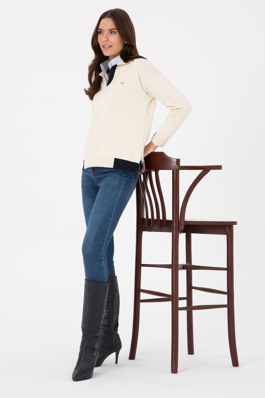 Kad_n Krem Kazak - U.s. polo assn фото 4