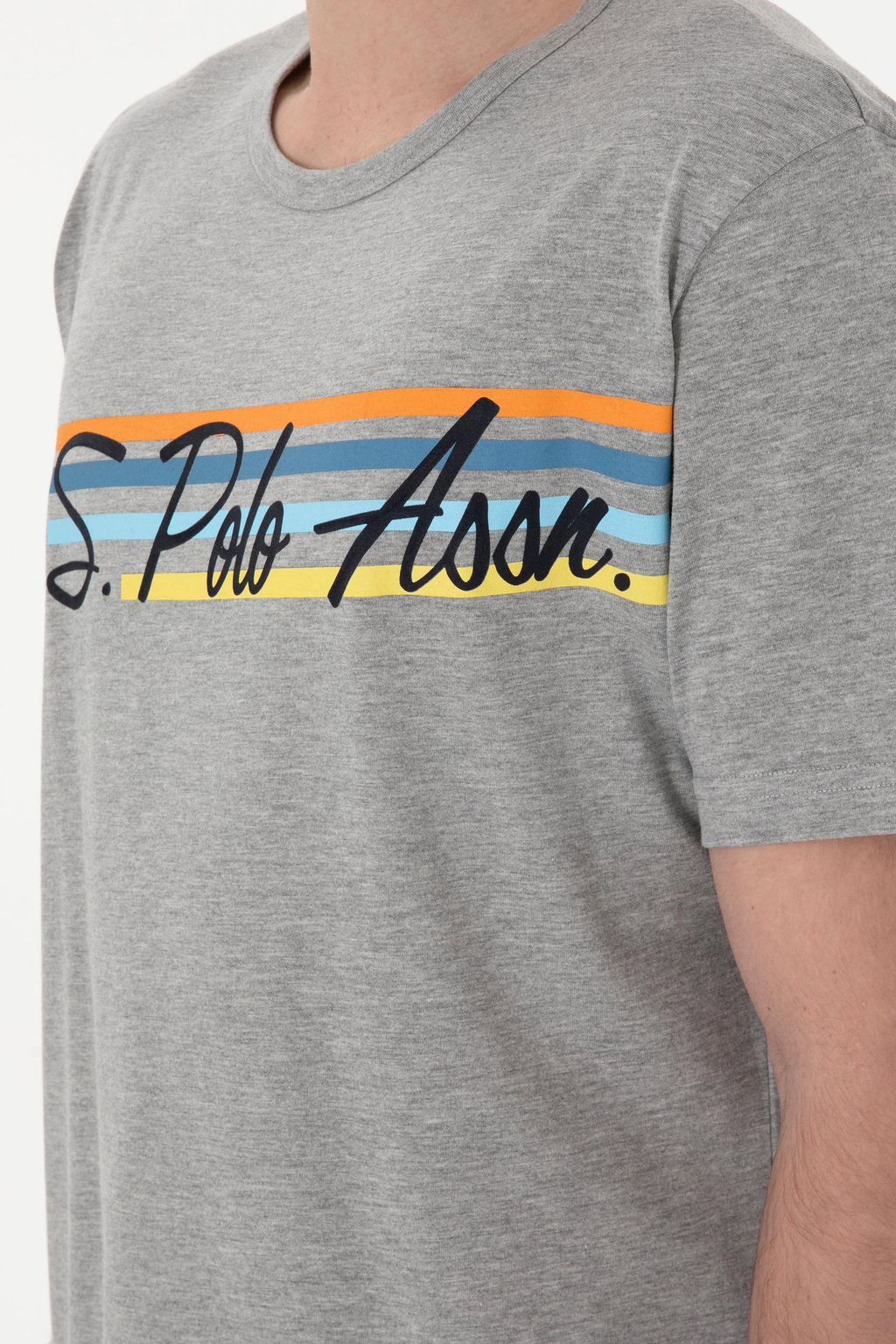 Erkek Bisiklet Yaka Gri Melanj Pijama Tak_m_ Sepette S_rpriz _ndirim - U.s. polo assn фото 7