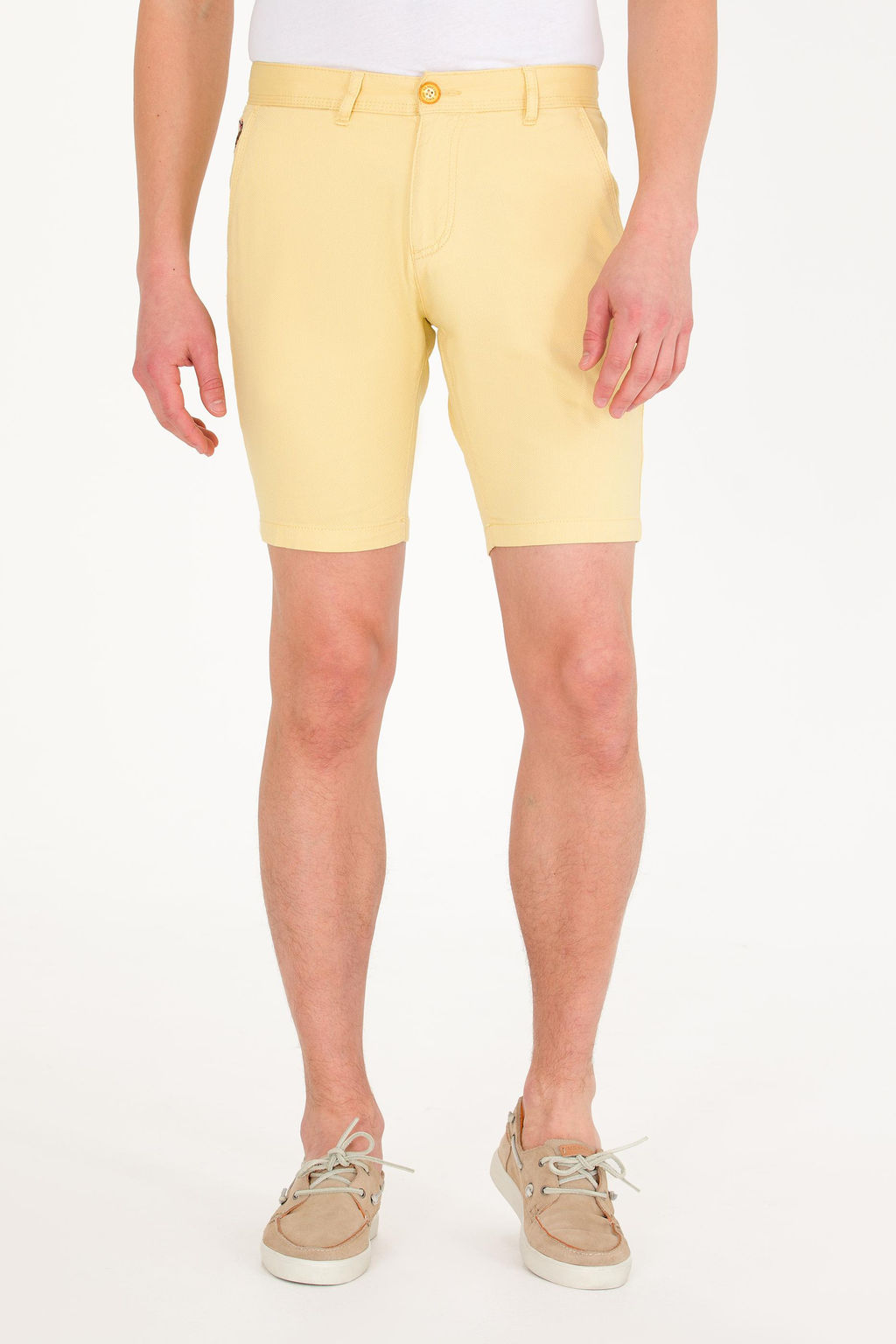 U. S. Polo Assn Мужские желтые тканые шорты - U.s. polo assn фото 2