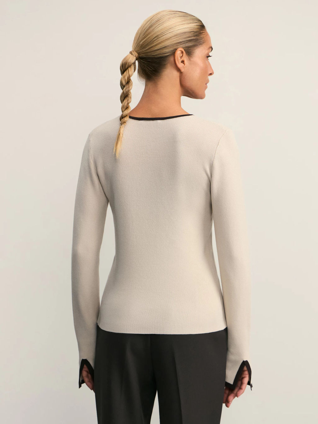 Джемпер с контрастными окантовками / Zarina  фото 5