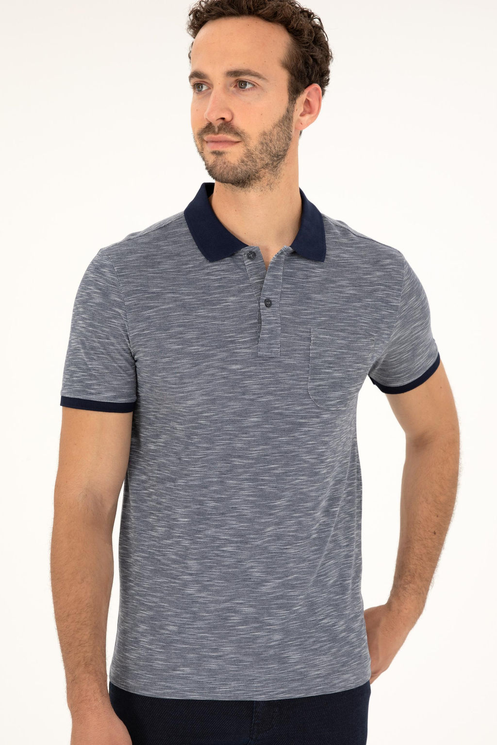 Футболка мужская U.S. Polo Assn темно-синяя хлопок фото 10