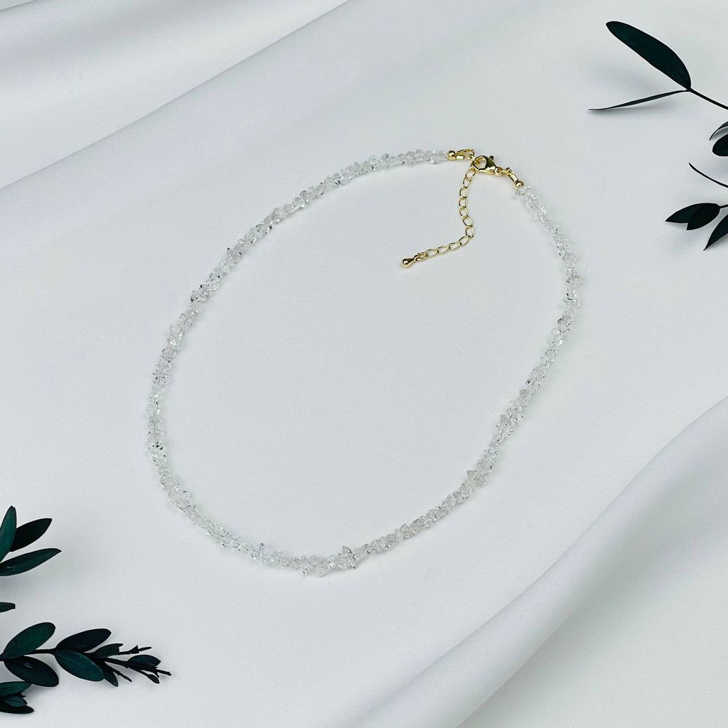 Колье из Херкимерского кварца