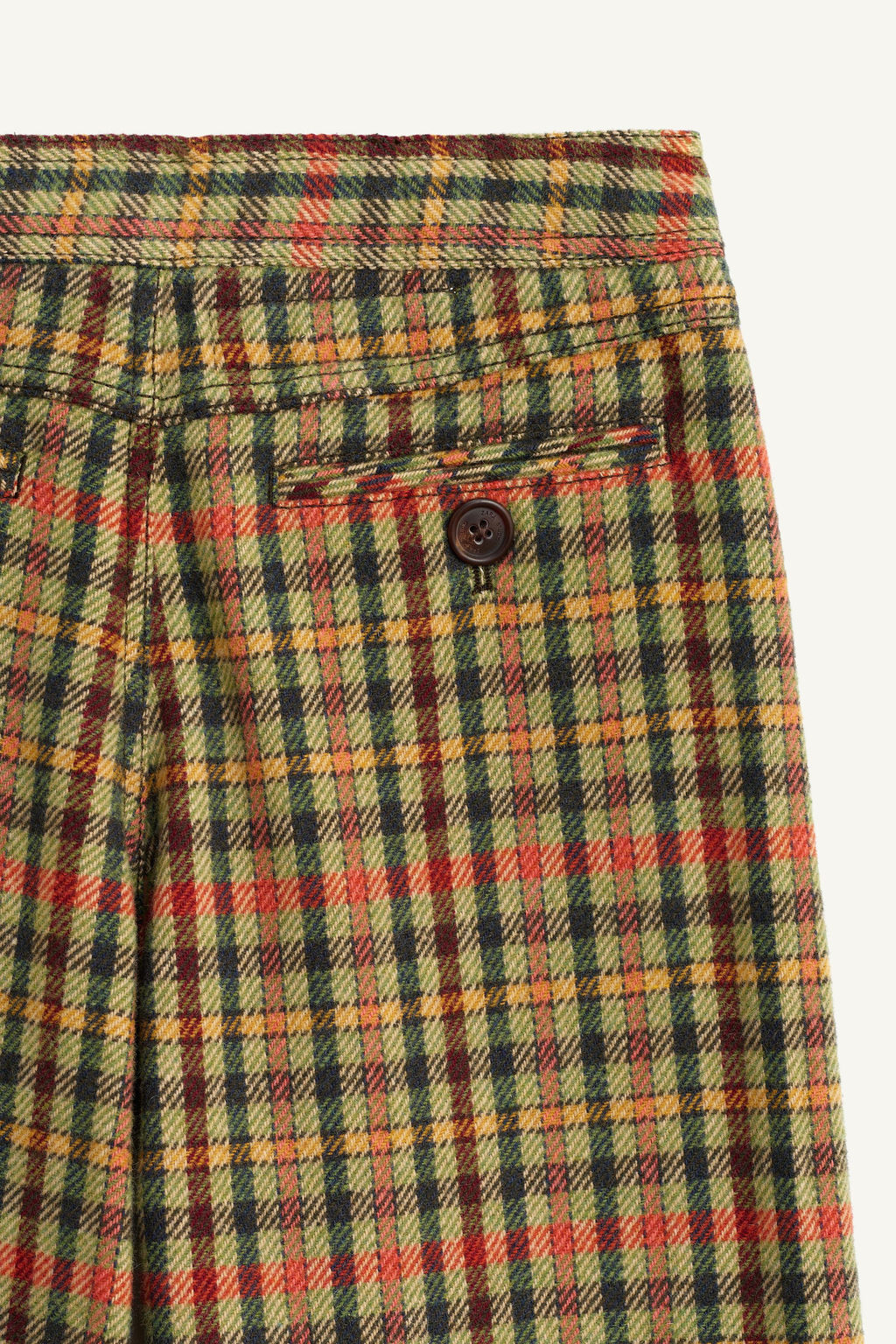LIMITED EDITION CHECK TROUSERS WITH WOOL - Zara фото 7
