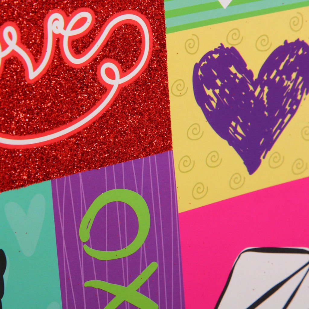 Пакет подарочный "LOVE" 18*23*8 см