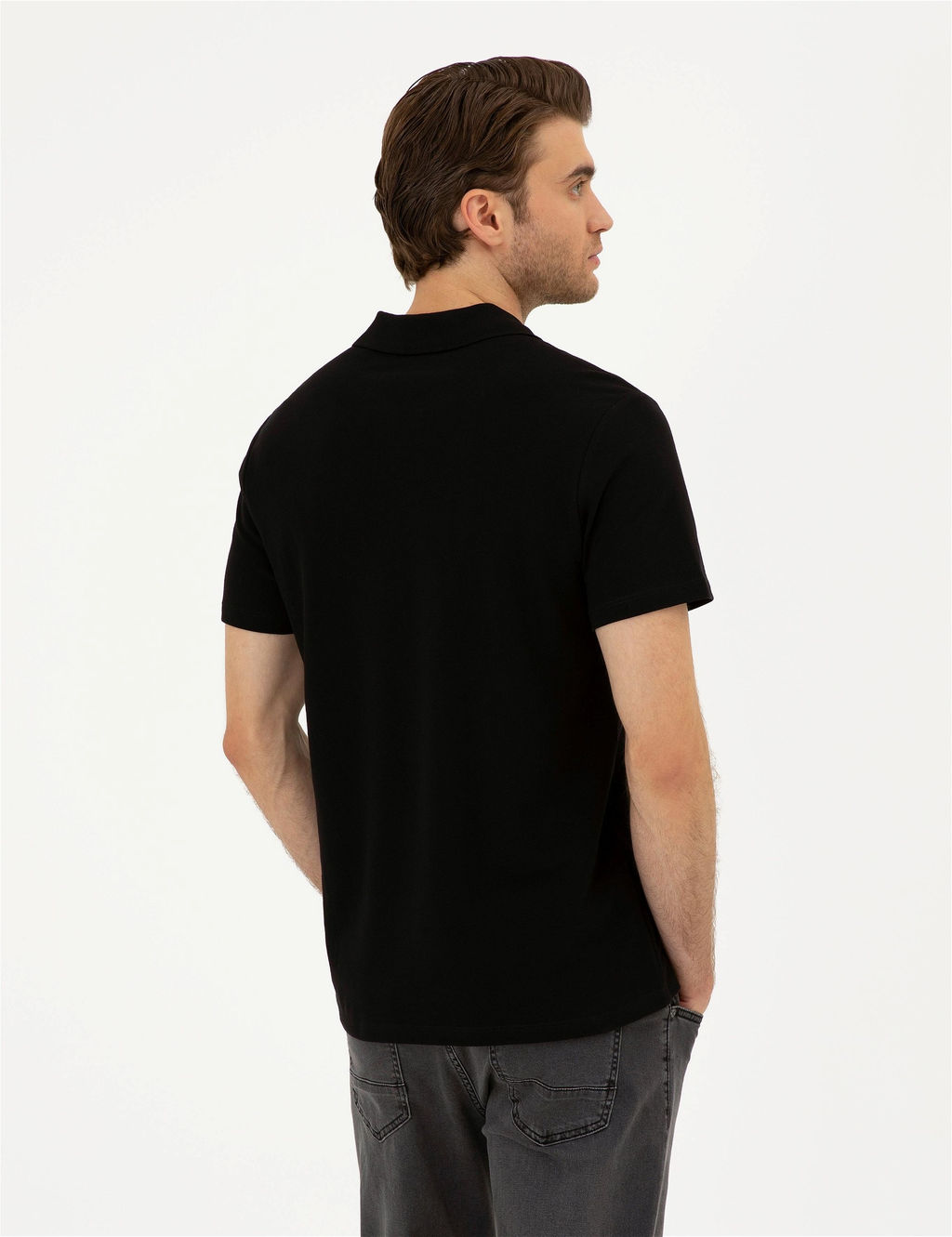 Siyah Slim Fit Ti__rt - Pierre cardin фото 5