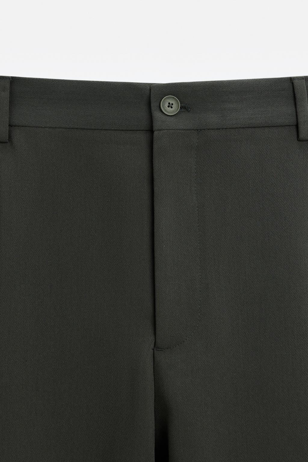 RELAXED FIT PLEATED TROUSERS - Zara фото 13