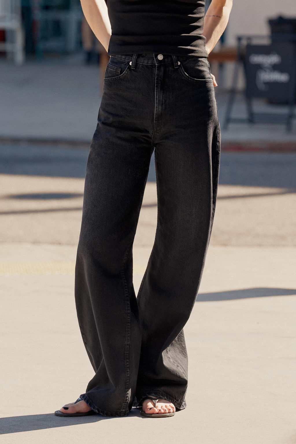 TRF EXTRA WIDE-LEG HIGH-WAIST JEANS - Zara фото 27