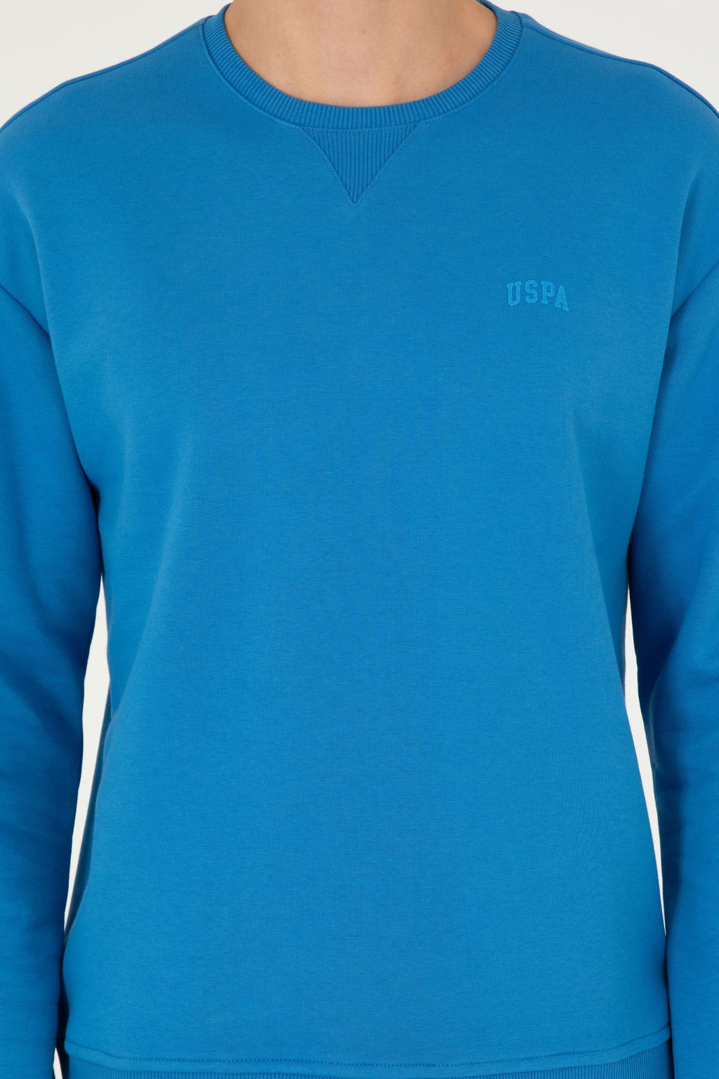 Мужской базовый свитшот кобальтового синего цвета - U.s. polo assn фото 6