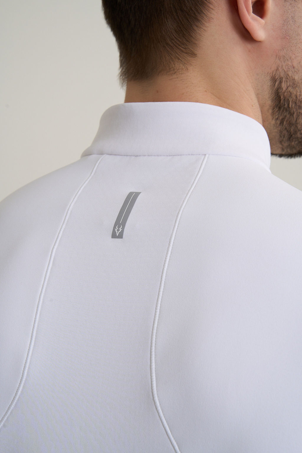 Лонгслив half-zip утепленный Белый ANTA RUNNING LS Tee фото 5