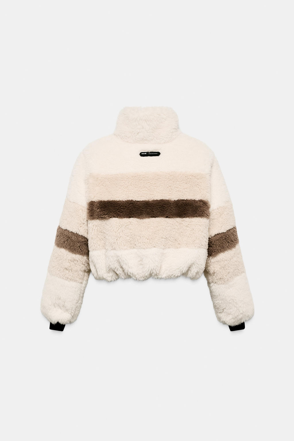 CROPPED FAUX SHEARLING COAT HEIQ XREFLEX RECCO® TECHNOLOGY SKI COLLECTION - Zara фото 3