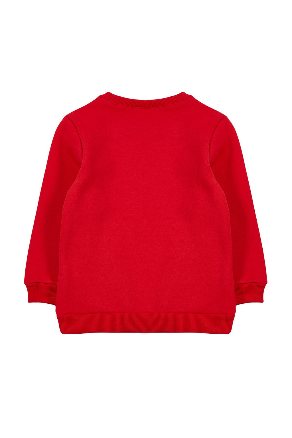 Gri Erkek Cocuk Bask?l? Bisiklet Yaka Pamuklu Orme Sweatshirt TKDAW25SW00014 - Trendyolmilla фото 6