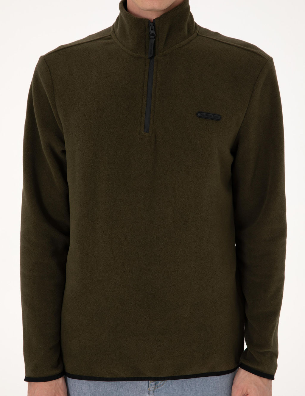 Haki Regular Fit Yar_m Fermuarl_ Polar Sweatshirt - Pierre cardin фото 6