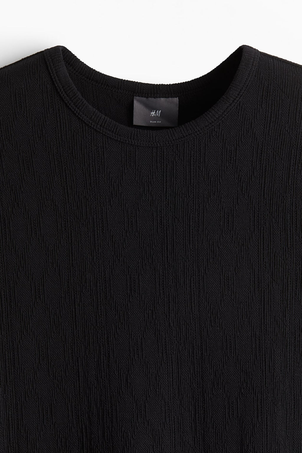 Camiseta con textura Slim Fit - H&m фото 6