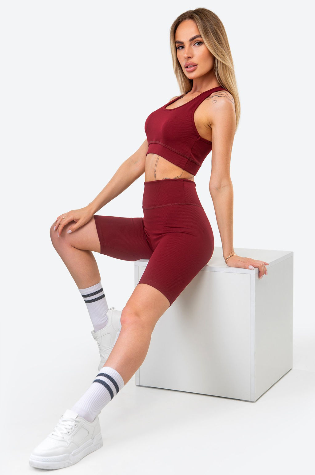 Женские велосипедки в рубчик-лапша Happy Fox  фото 44