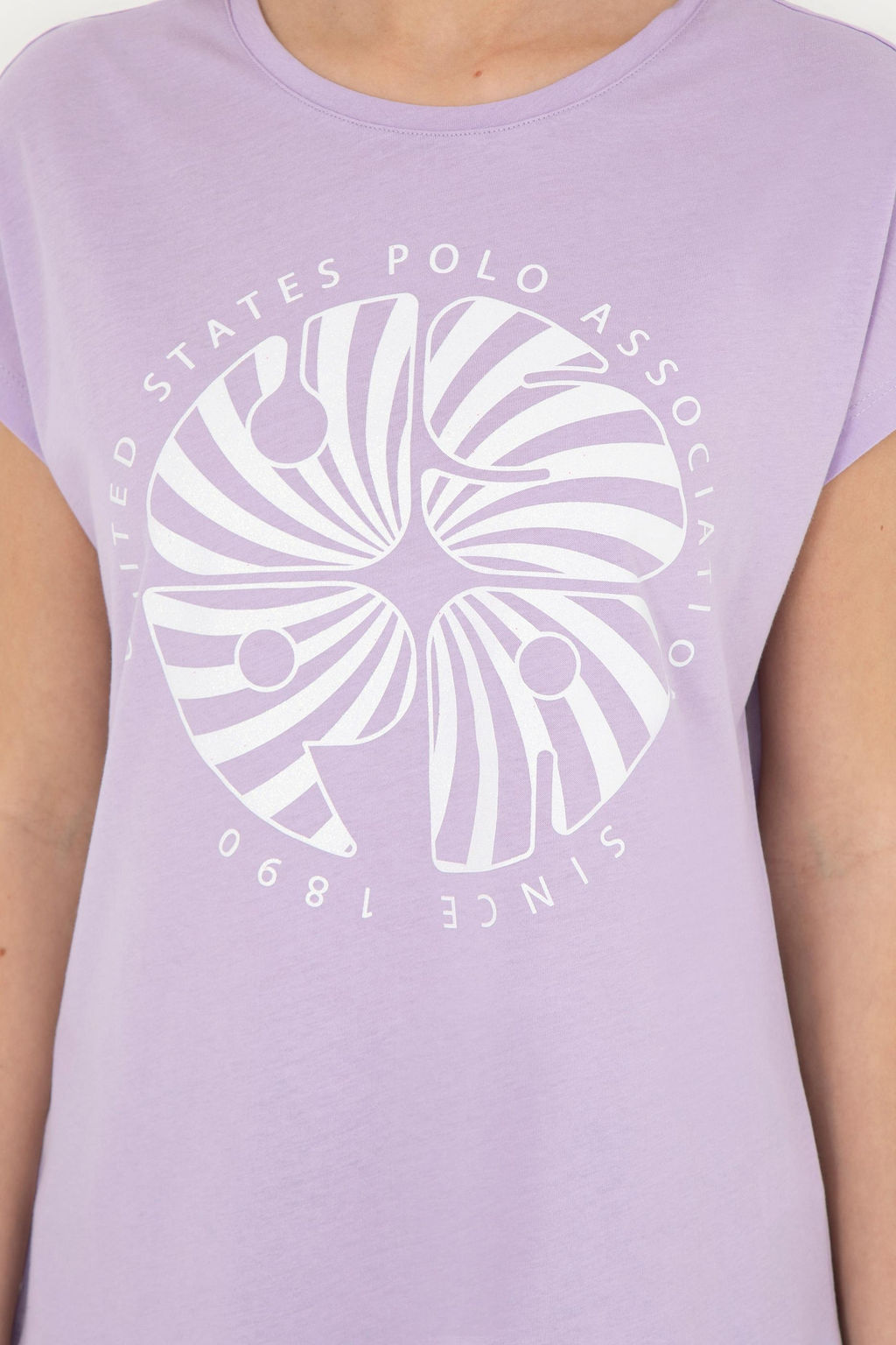 Женская сиреневая футболка - U.s. polo assn фото 14