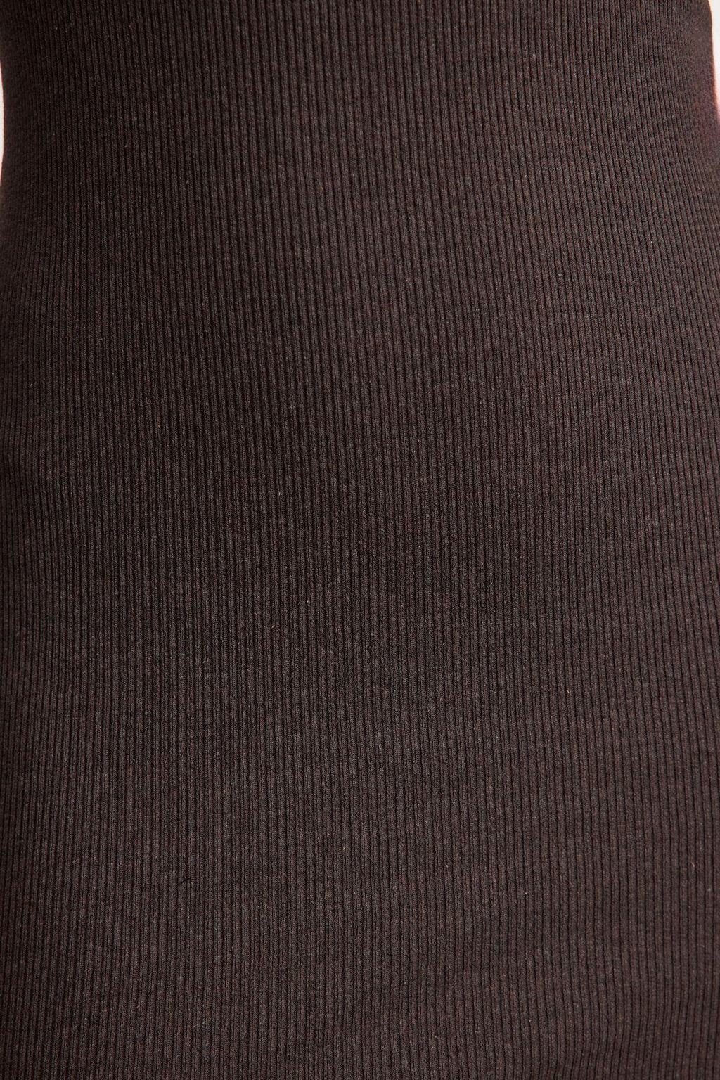 TRENDYOLMILLA Siyah Vucuda Oturan Mini Dik Yaka Fitilli Esnek Orme Kalem Elbise TWOAW21EL2244 фото 23