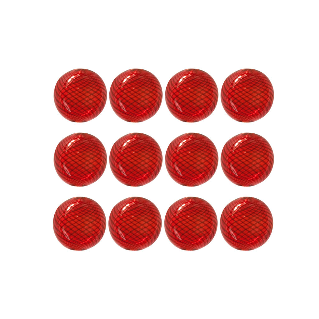 Бусина стеклянная Zlatka DBT-01 16 мм 12 шт в пластиковой упаковке СК/Распродажа №06 красный/коричневый