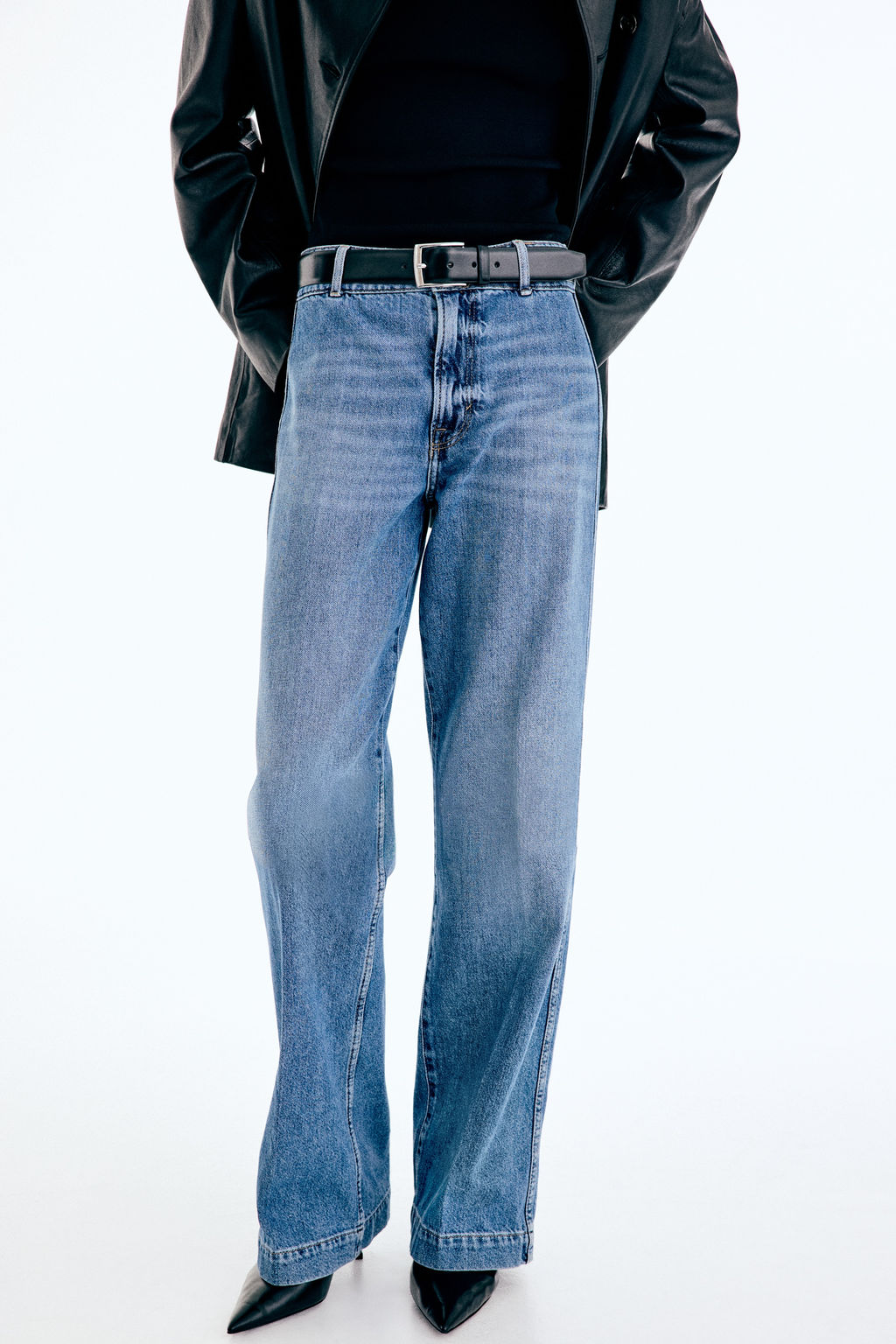 Wide High Waist Jeans - H&m фото 8