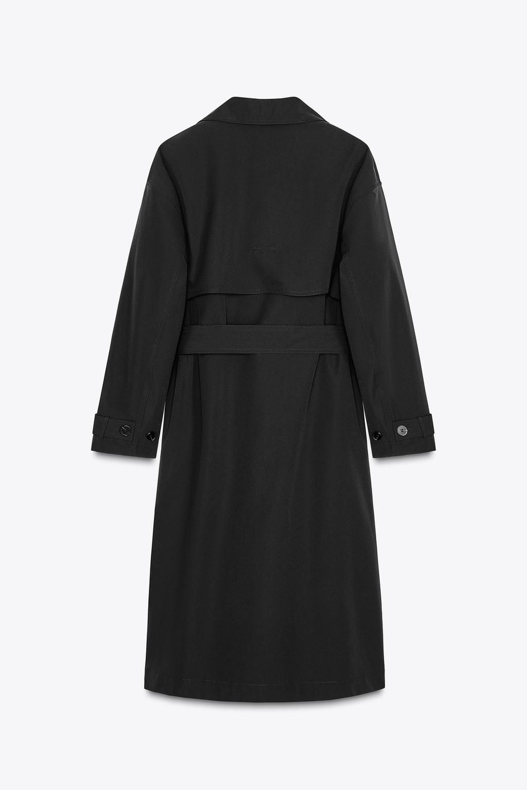 WATER-REPELLENT TRENCH COAT WITH BELT - Zara фото 7