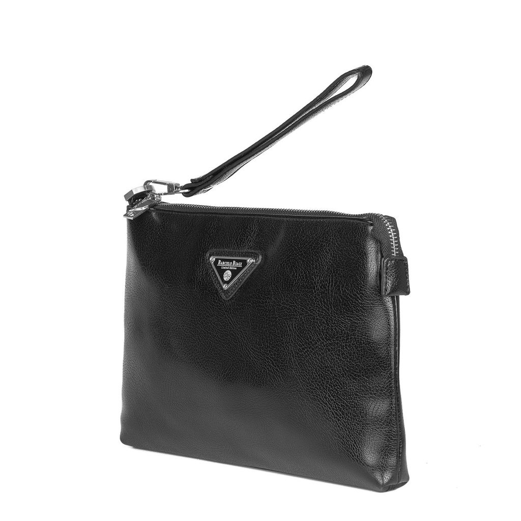 287-1 black, мужской клатч из экокожи Barcelo Biagi