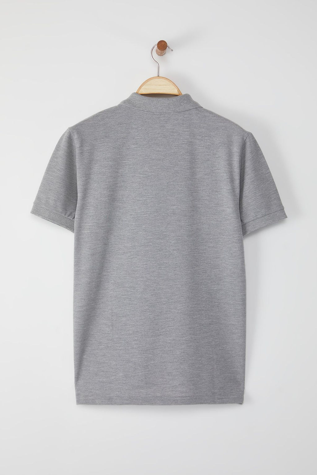 TRENDYOL MAN Gri Regular/Normal Kesim Nak?s Detayl? Polo Yaka T-shirt TMNSS25PO00017 - Trendyolmilla фото 9