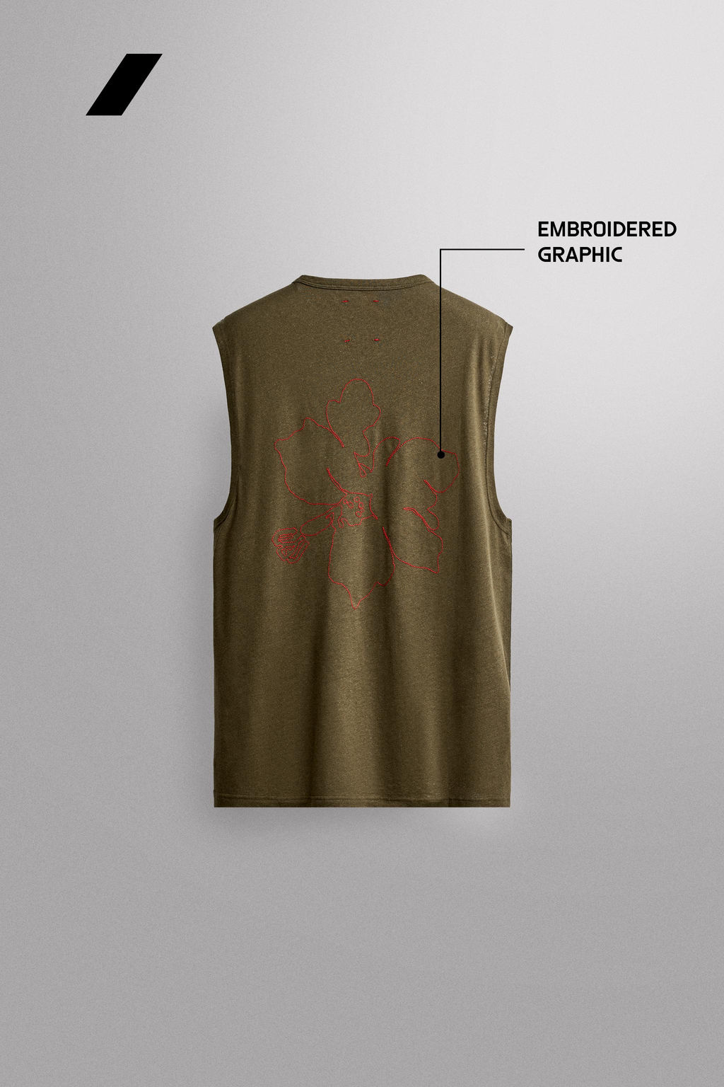 CAMISETA TANK LIGERA LINO - ALGOD?N / Verde medio - Zara фото 7