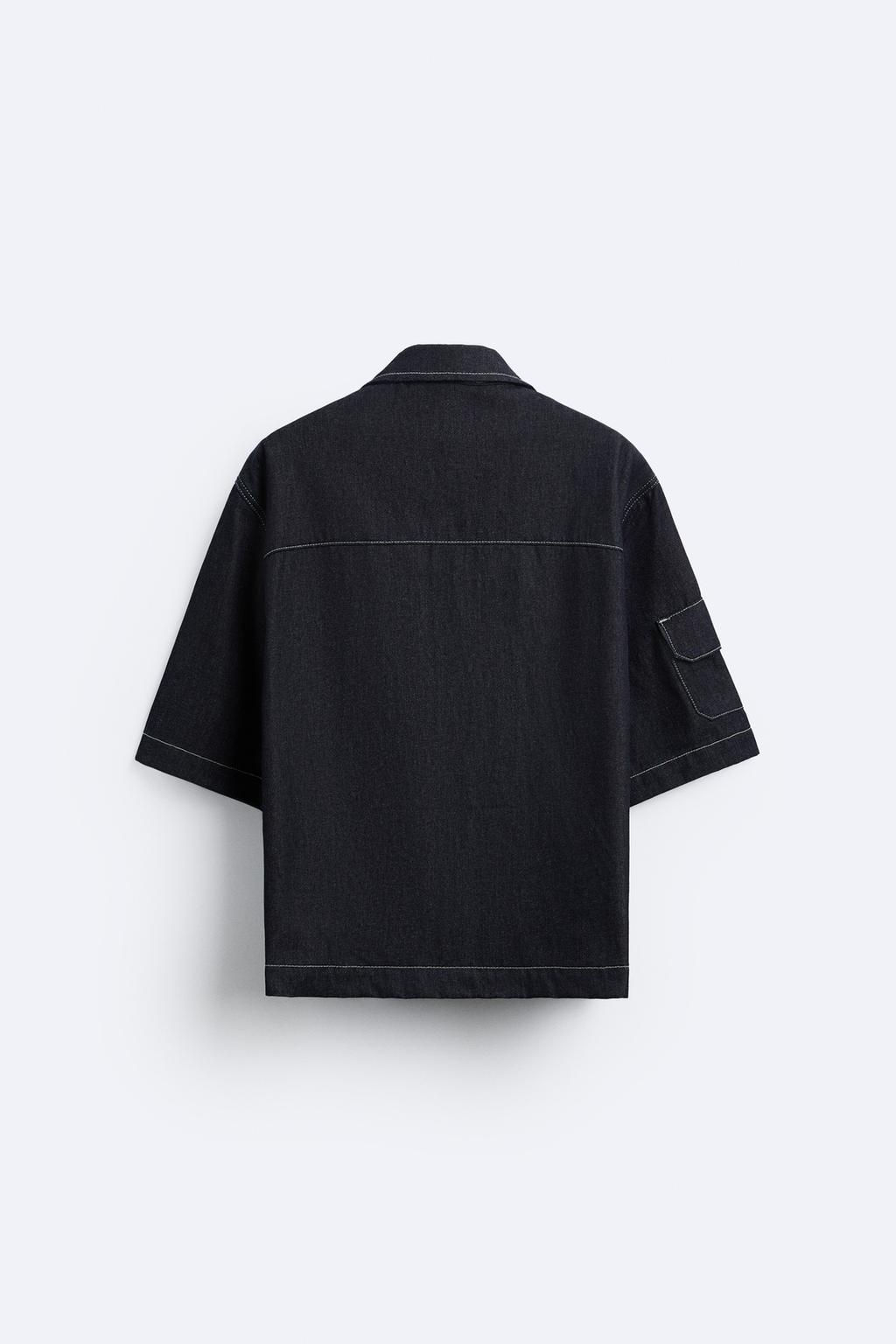 CEPLI OVERSIZE DENIM GOMLEK - Zara фото 8