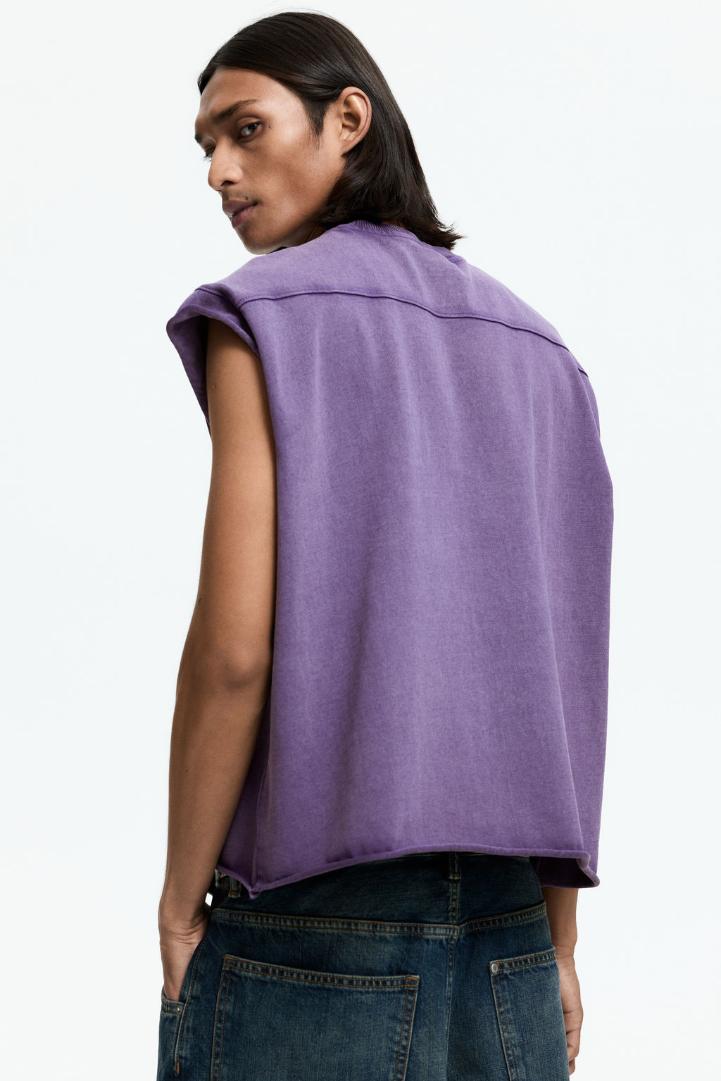 Camiseta sin mangas boxy Oversized Fit - H&m фото 8