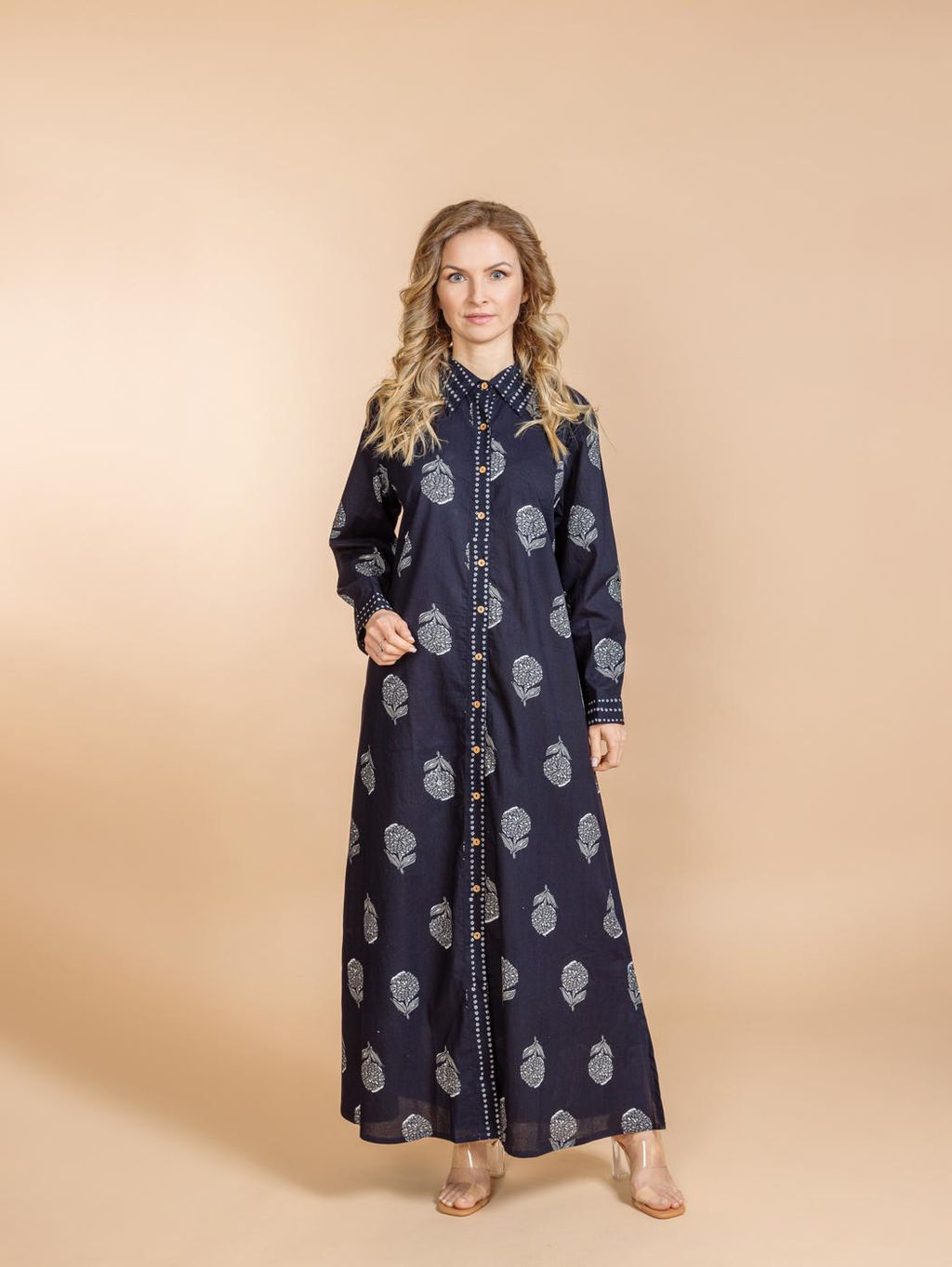 Платье (хлопок) №25-583-1 (Лето-2025) - Ганг фото 2