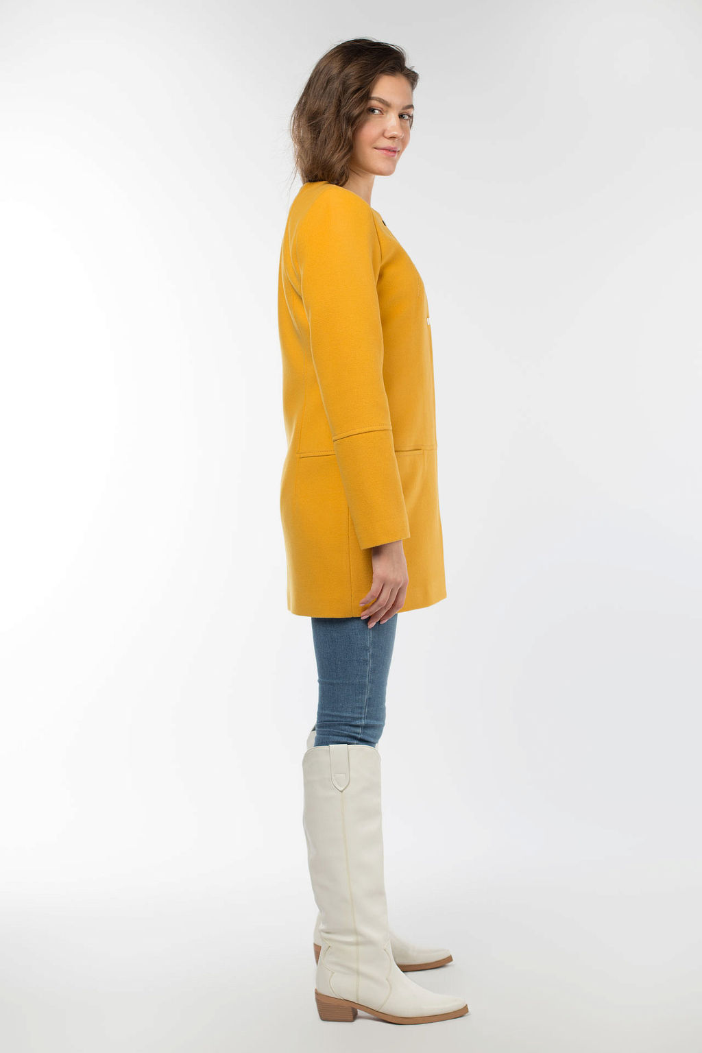 01-07914 Пальто женское демисезонное - El podio фото 3