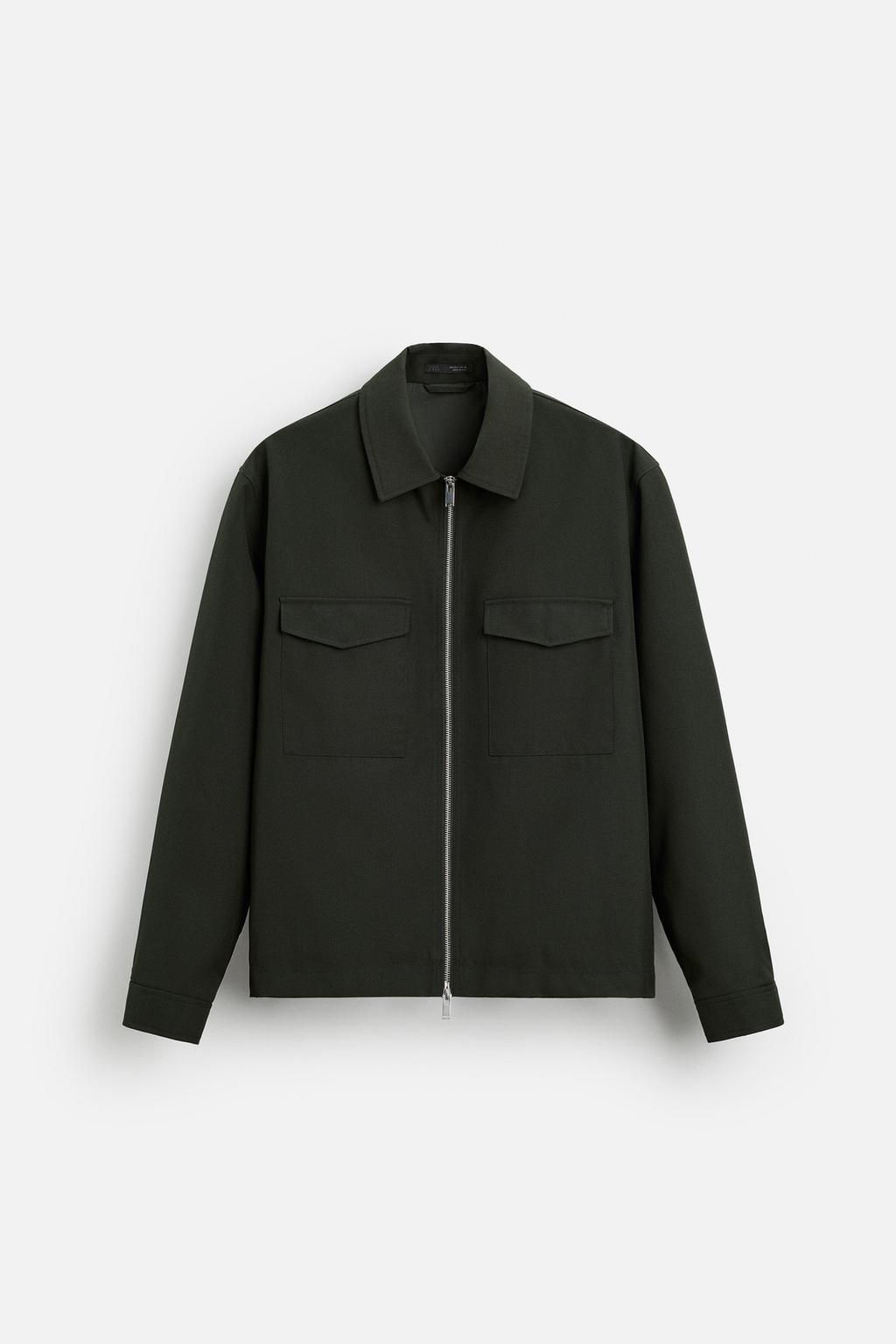 OVERSHIRT WITH POCKETS AND ZIP - Zara фото 4