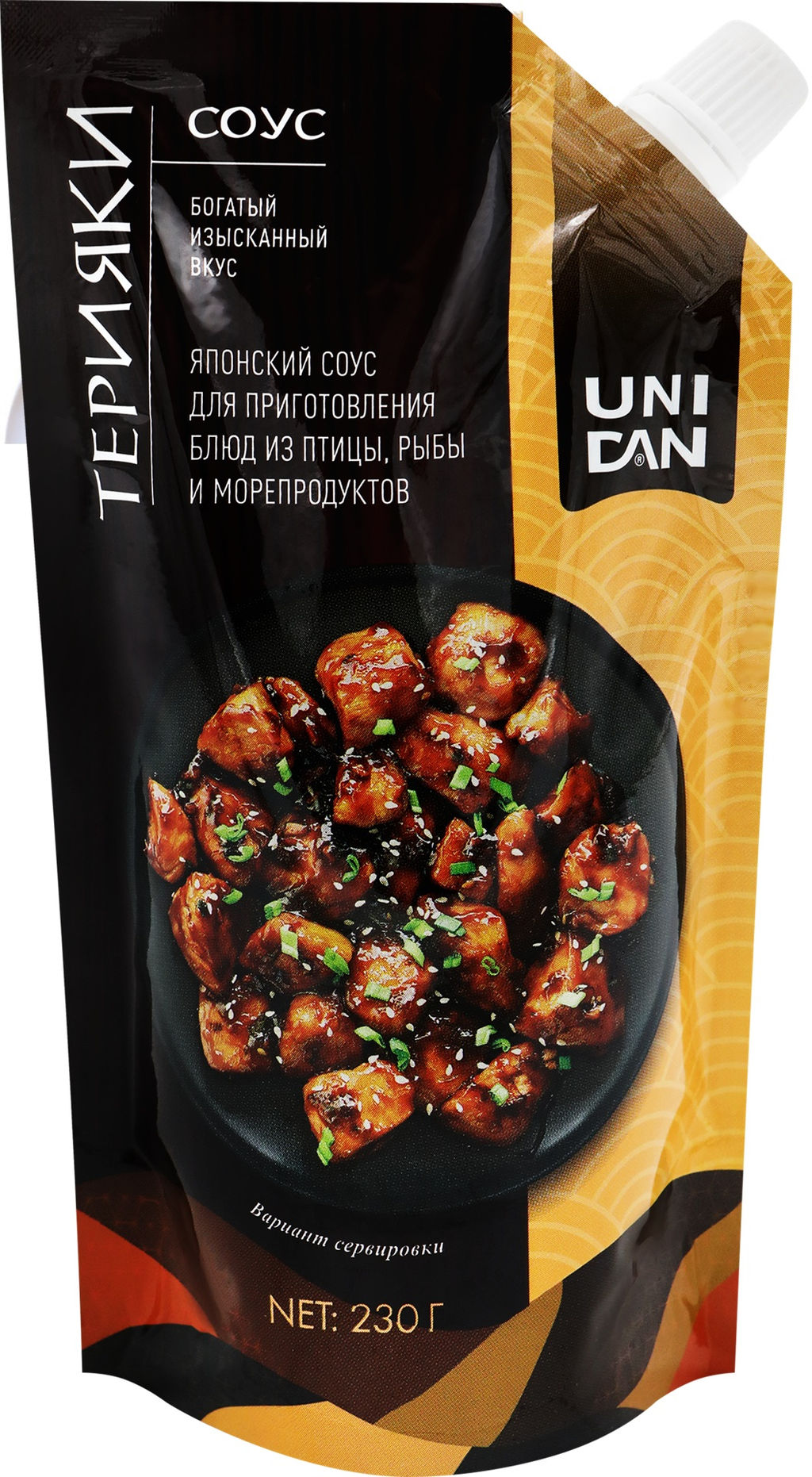Соус д/вторых блюд Терияки UNI DAN 230г дой-пак