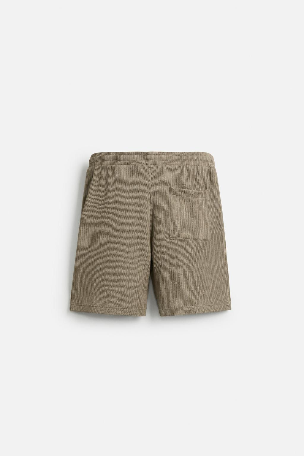 IRREGULAR TEXTURED BERMUDA SHORTS - Zara фото 15