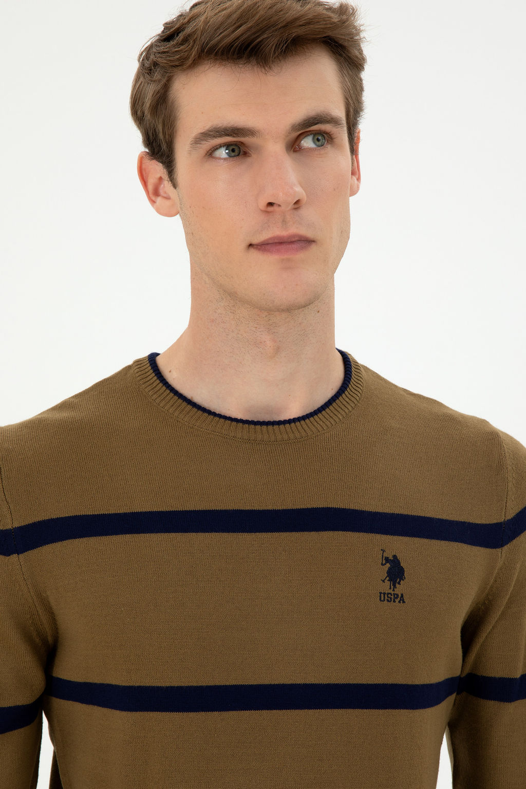 Мужской свитер цвета хаки Неожиданная скидка в корзине - U.s. polo assn фото 9