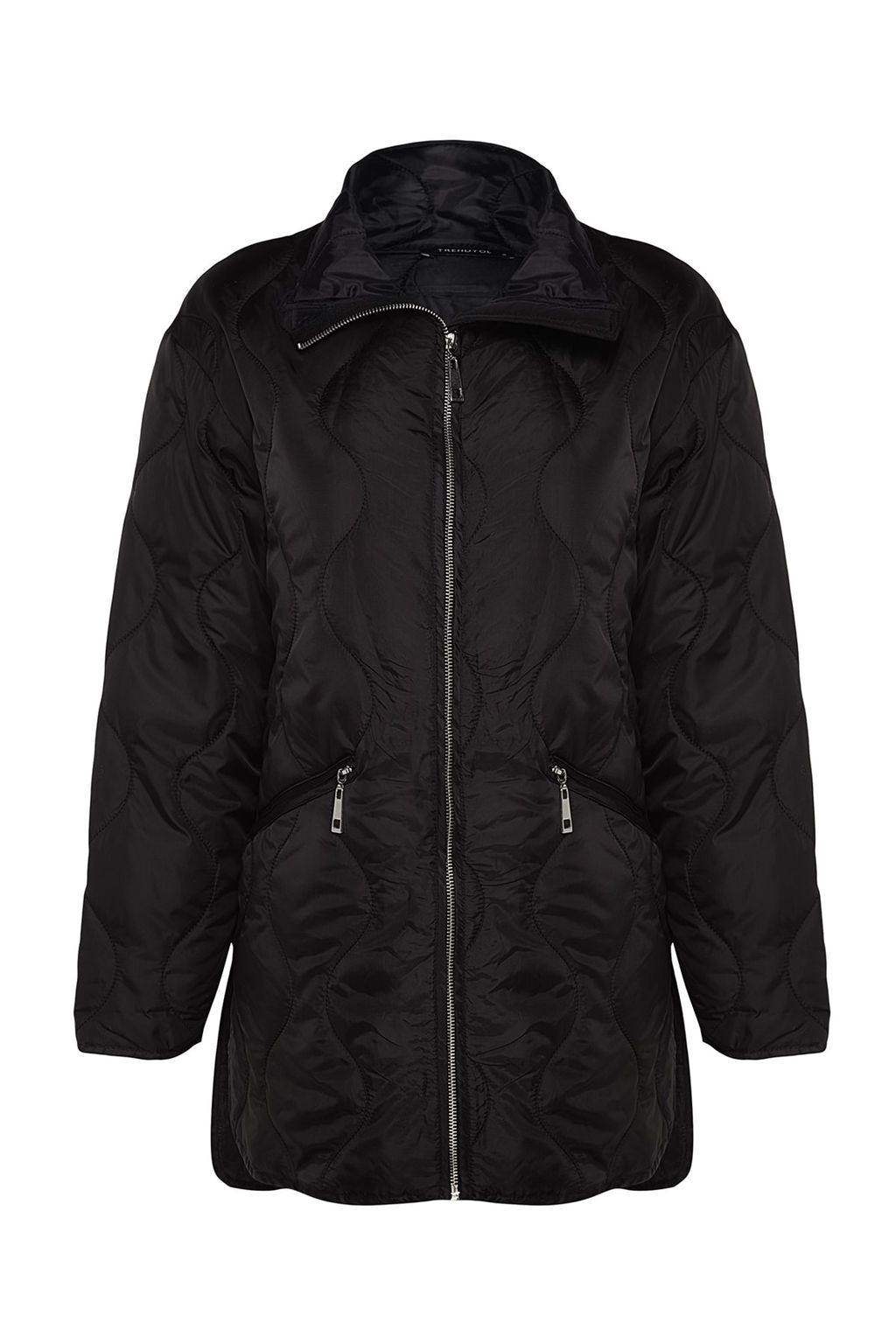 TRENDYOLMILLA Siyah Su Itici Kapitone Mont TWOAW24MO00001  фото 6