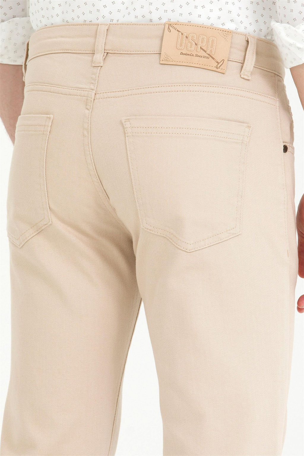 U. S. Polo Assn / Мужские бежевые джинсовые брюки - U.s. polo assn фото 7