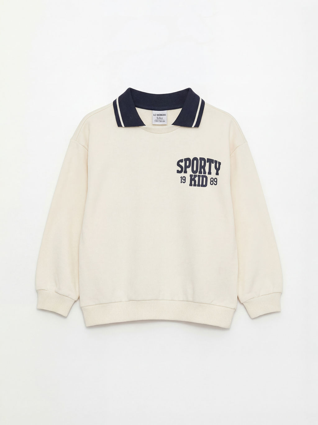 Polo Yaka Bask?l? Erkek ?ocuk Kal?n E?ofman Tak?m?