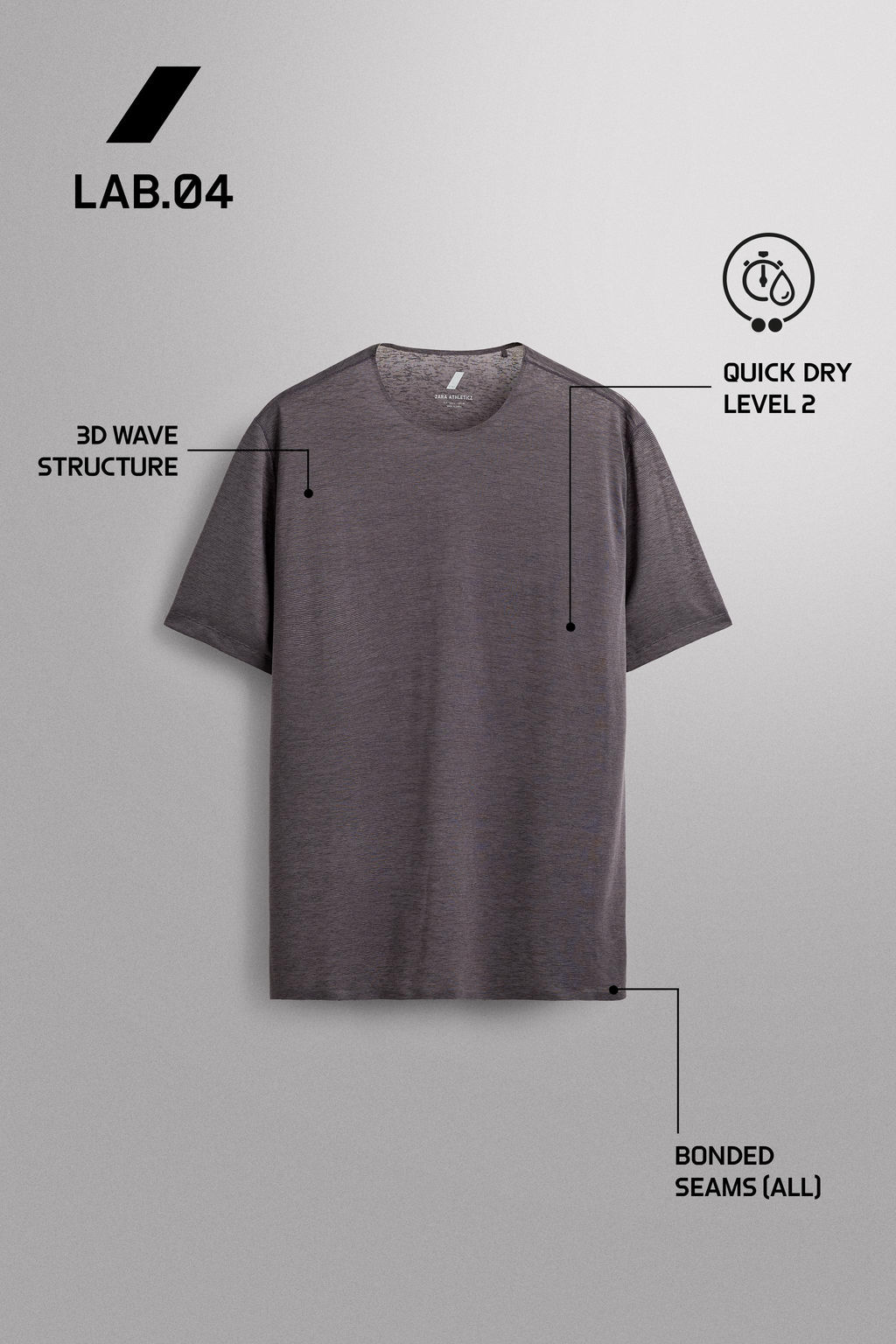 CAMISETA RUNNING ESTRUCTURA LIGERA / Morado Oscuro