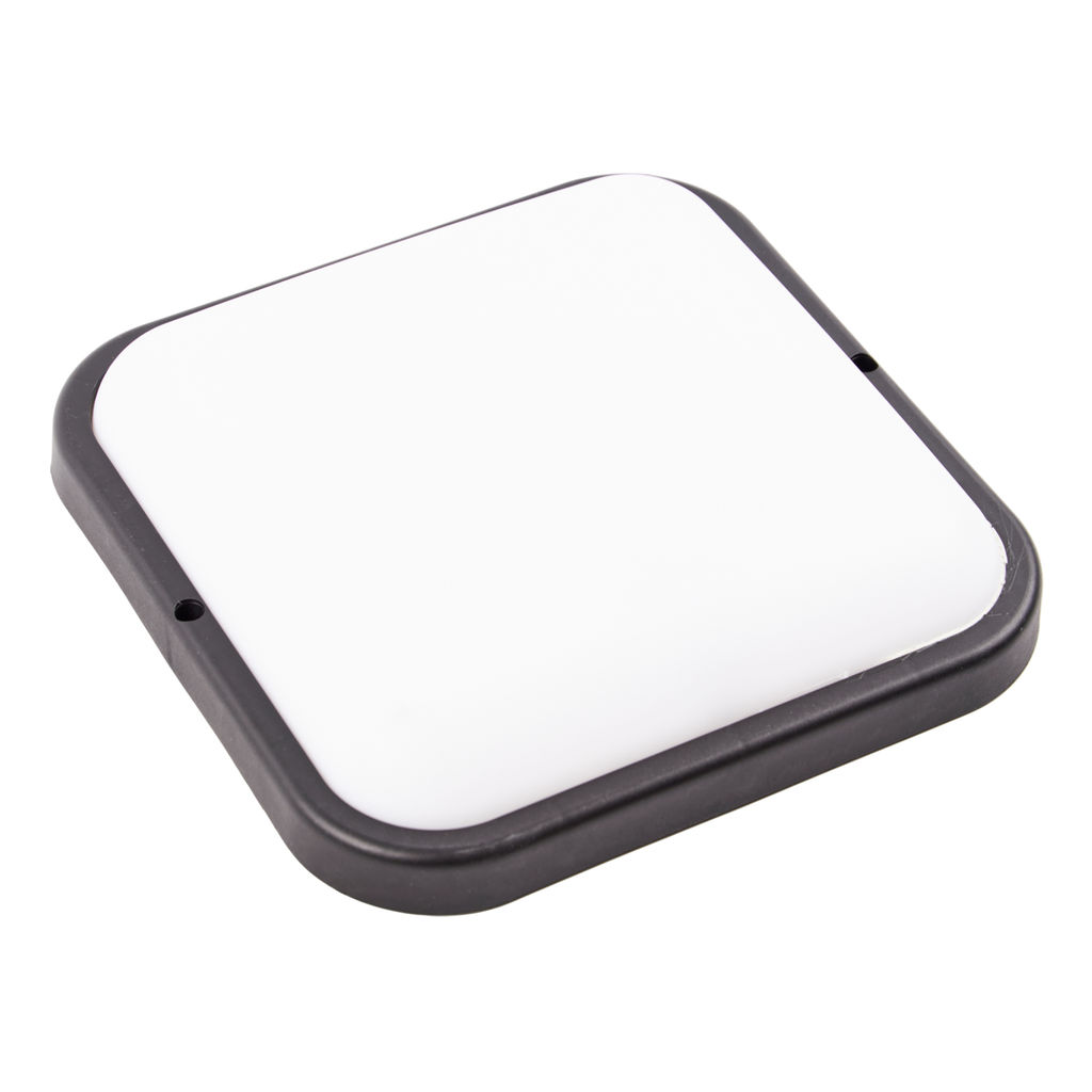 ULW-Q229 24W/4000K IP65 BLACK Светильник светодиодный влагозащищенный. Квадрат. Белый свет (4000K). 190?190?37мм. Корпус черный. ТМ Volpe