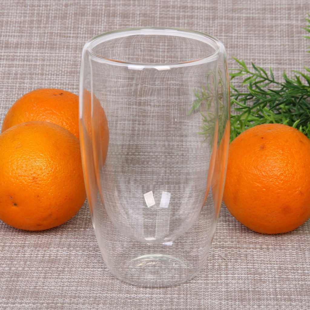 Стакан стеклянный с двойными стенками 450мл "Хай-Тек" классика