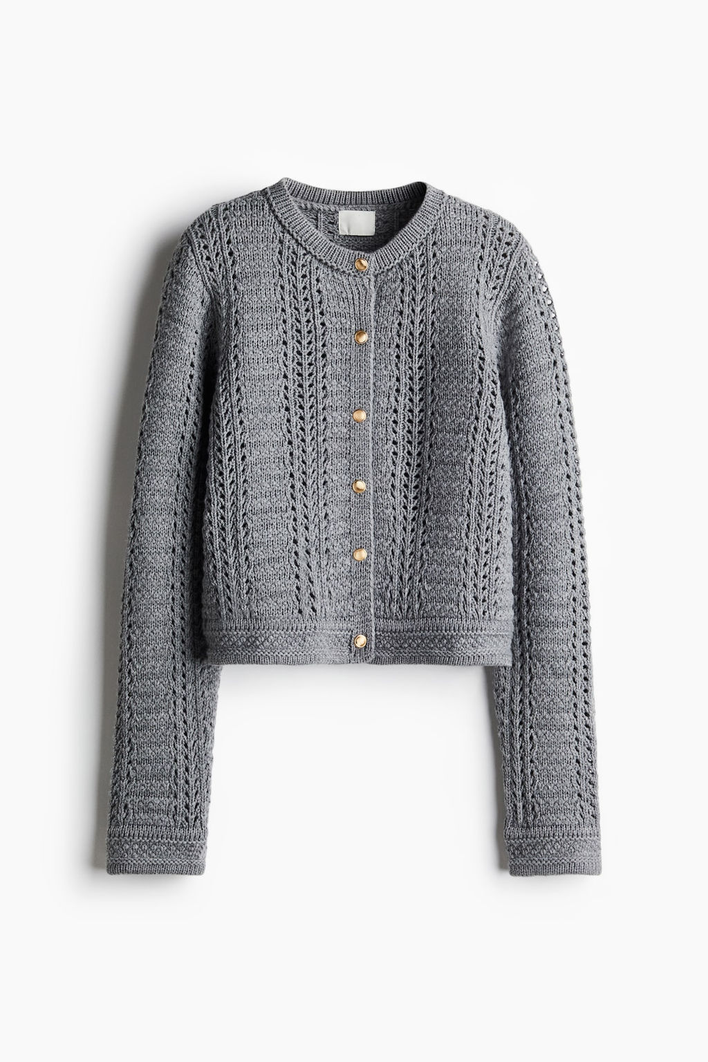 Cardigan en punto pointelle - H&m фото 4