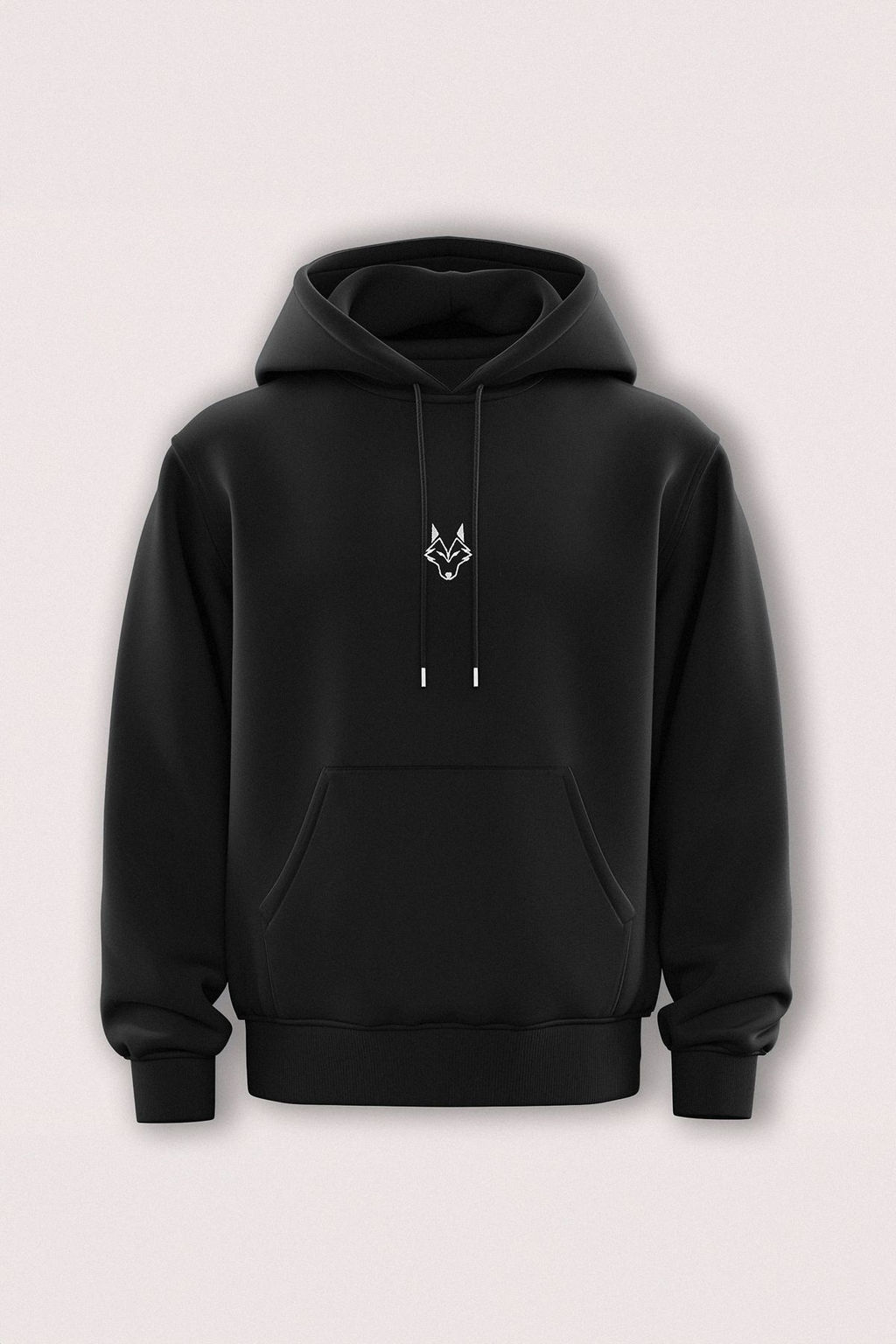 Siyah Oversize/Genis Kesim Kapusonlu Ici Polarl? Kurt Nak?sl? Sweatshirt TMNAW24SW00018